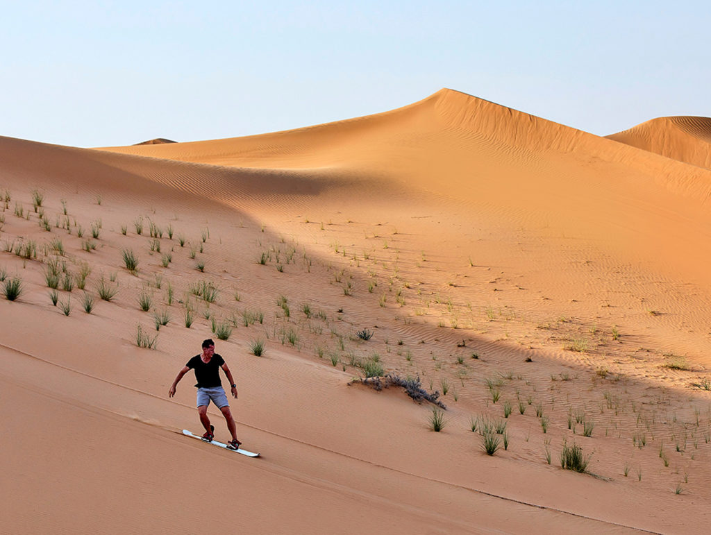 Sand Boarding in Dubai - Arabian Adventures